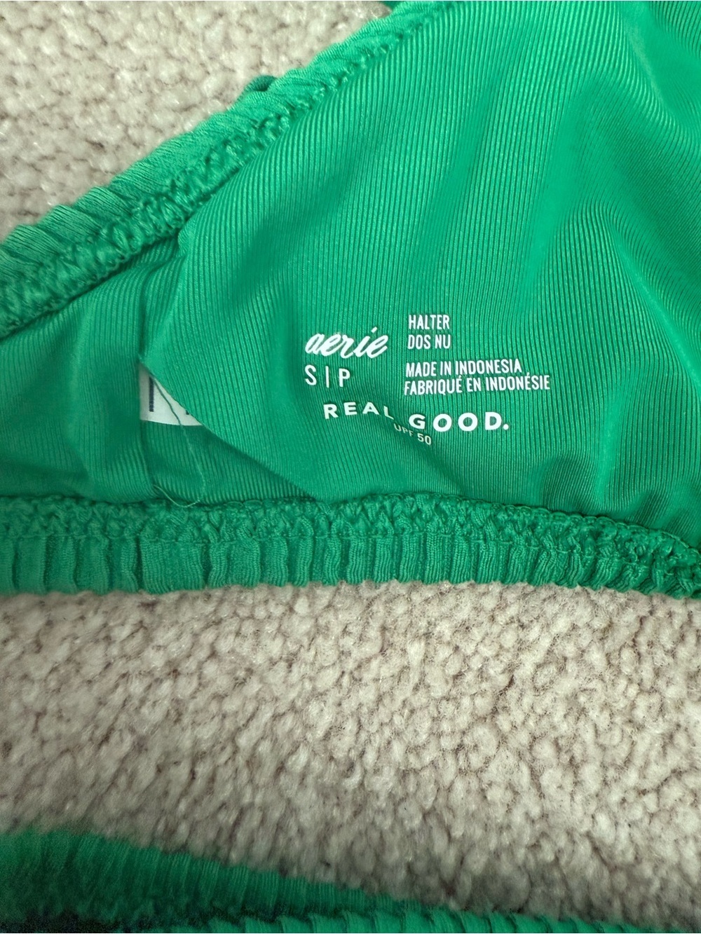 Aerie FULL SET Crinkle Halter Voop Top and  bottom- size S - Picture 4 of 5
